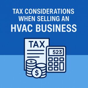 HVAC business sale taxes
