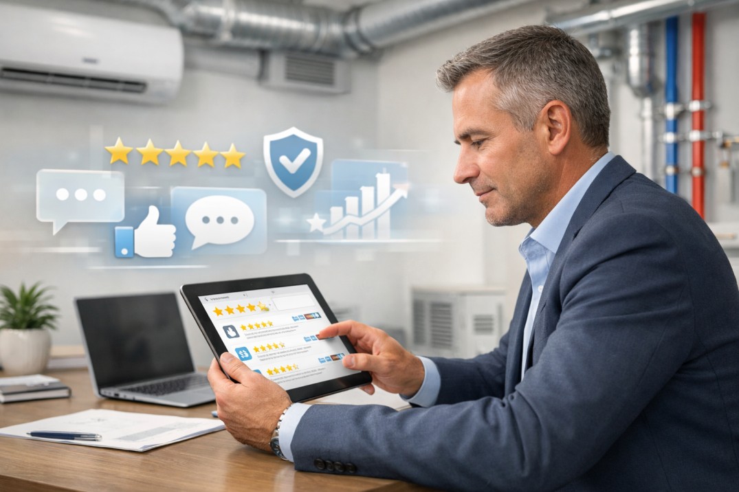 online reviews hvac business exit